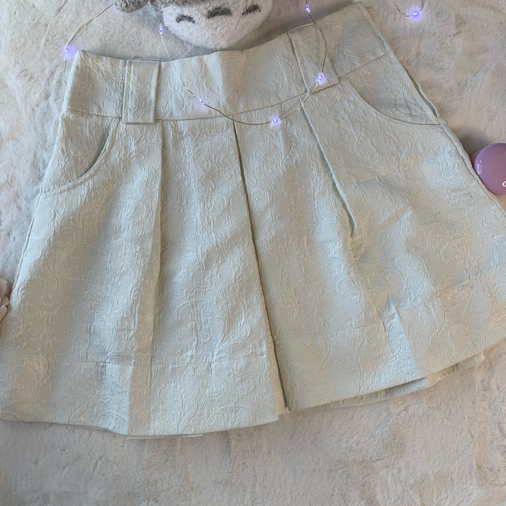 Charlotte Russe White Embroidered Skirt